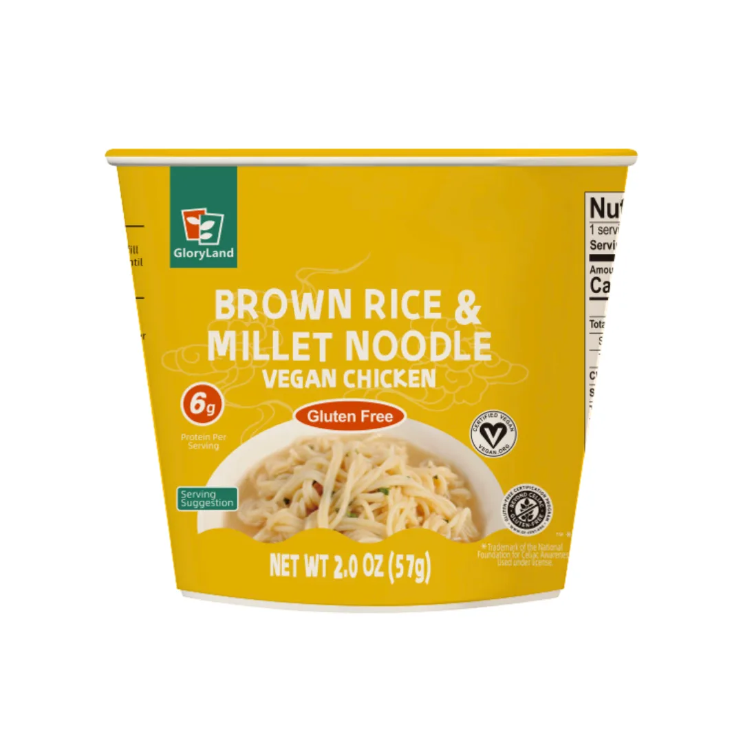 Brown Rice & Millet Noodle Vegan Chicken Soup