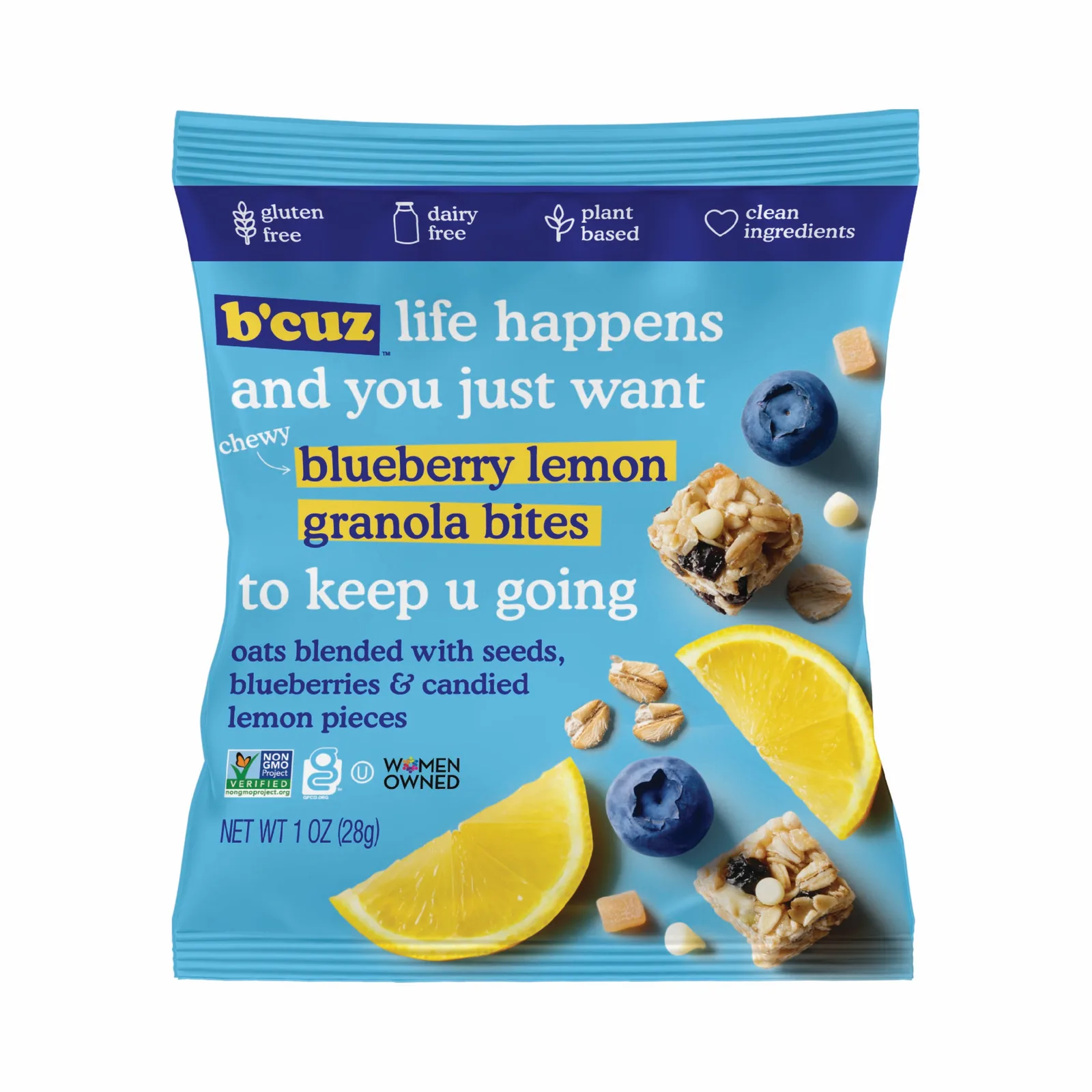 Blueberry Lemon Granola Bites