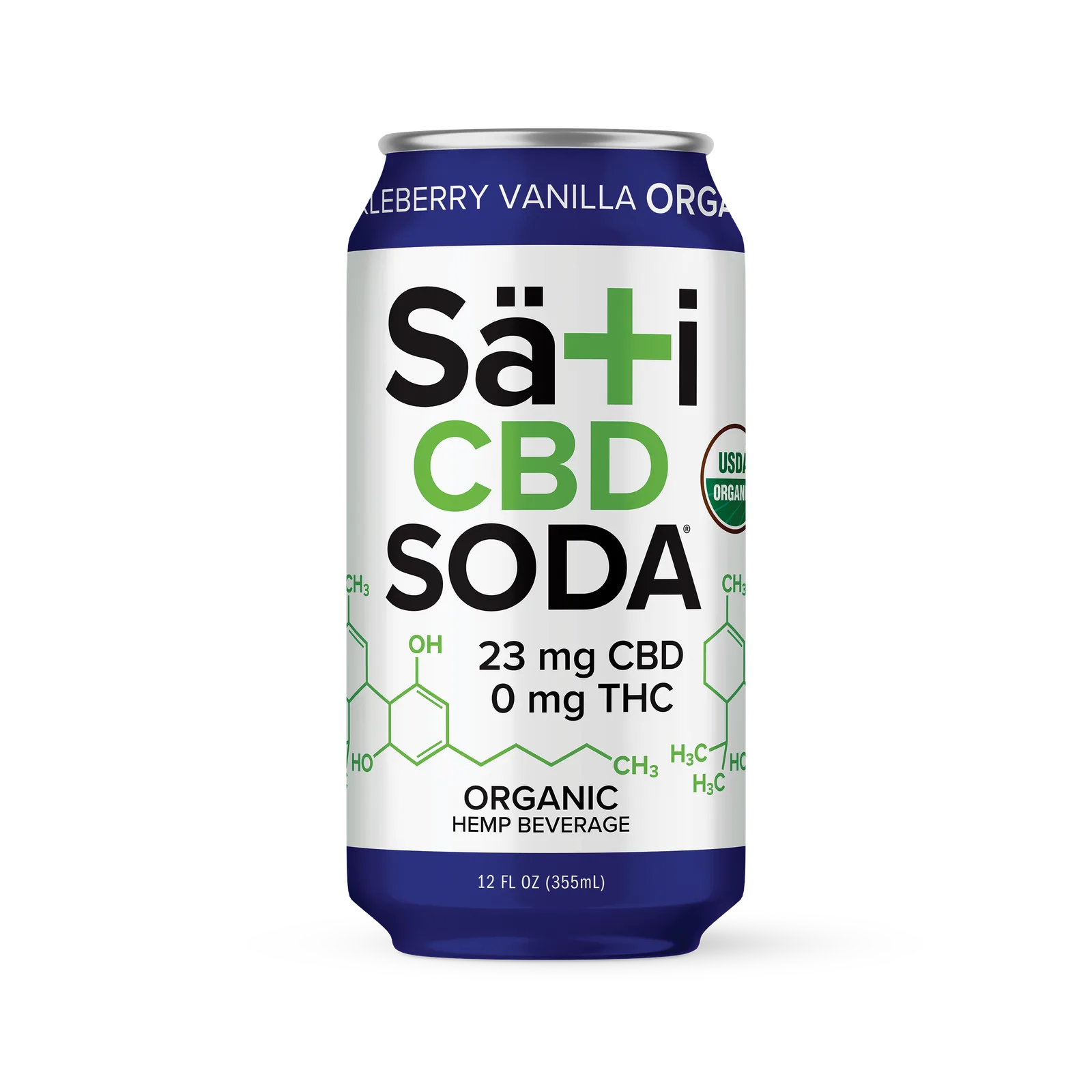 CBD Soda Organic Huckleberry Vanilla