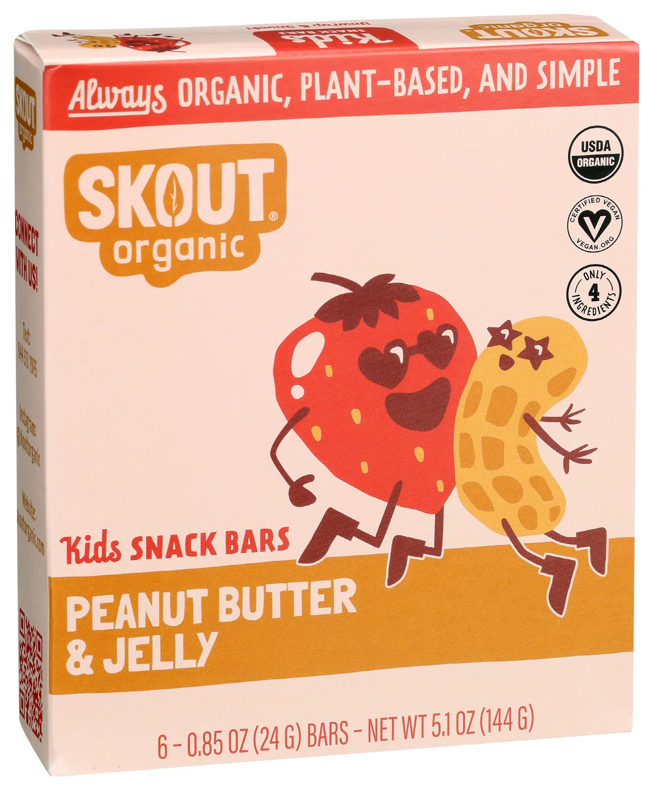 Peanut Butter & Jelly Kids Snack Bars