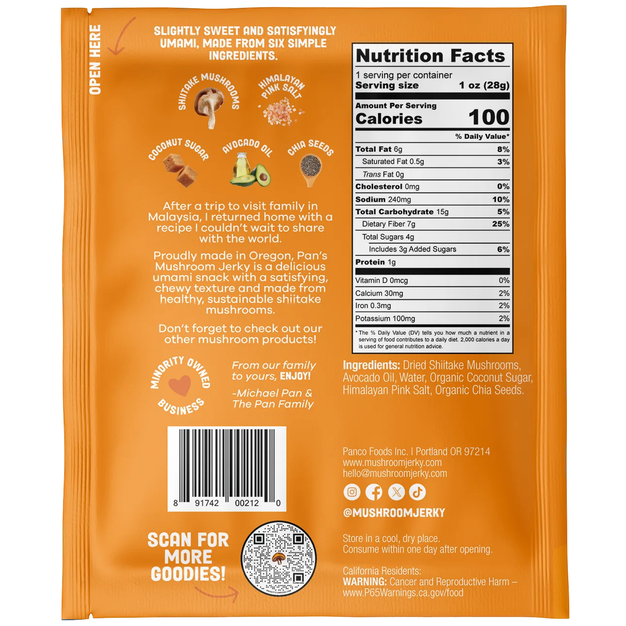 Original Mushroom Jerky
