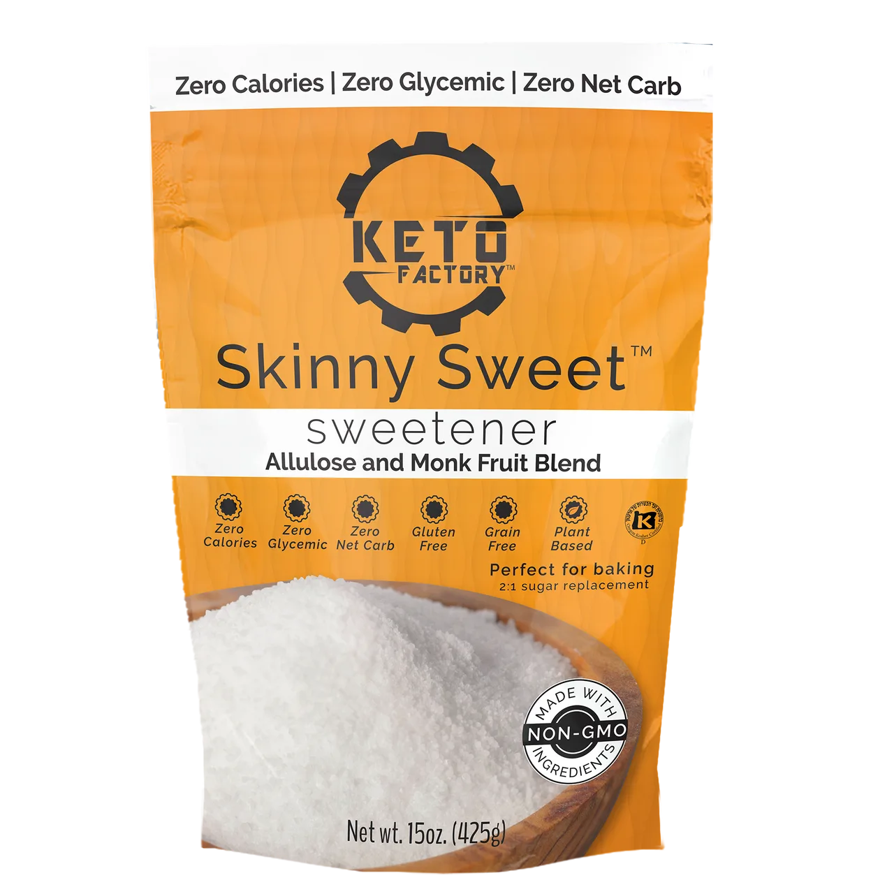 Skinny Sweetener Monk Fruit , Allulose Blend