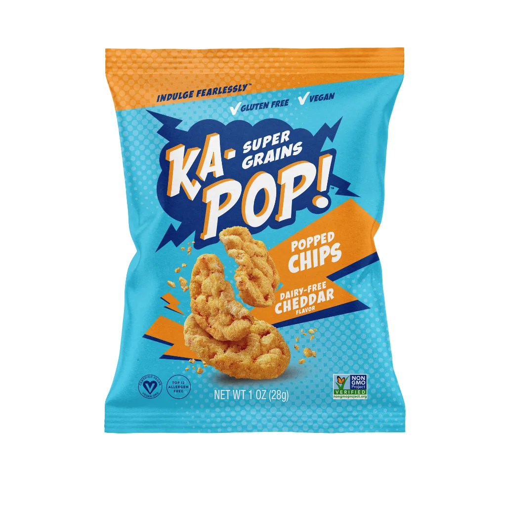 Vegan Cheddar Popped Chips