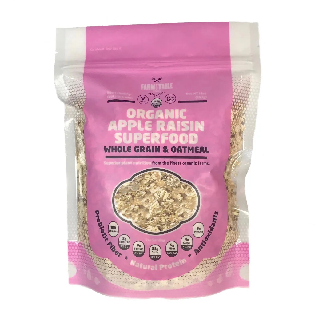 Organic Apple Raisin Oatmeal