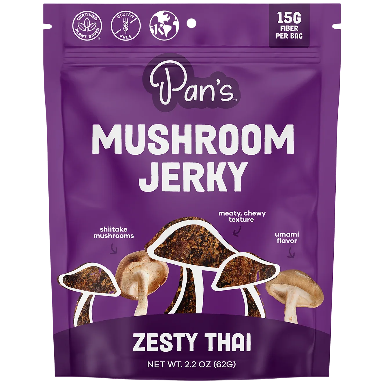 Zesty Thai Mushroom Jerky